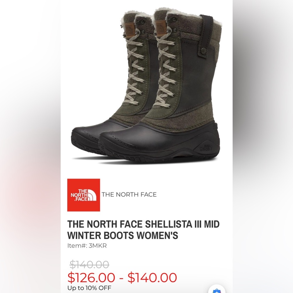 The North Face | Shellista III Mid Winter Boots, women’s 7.5